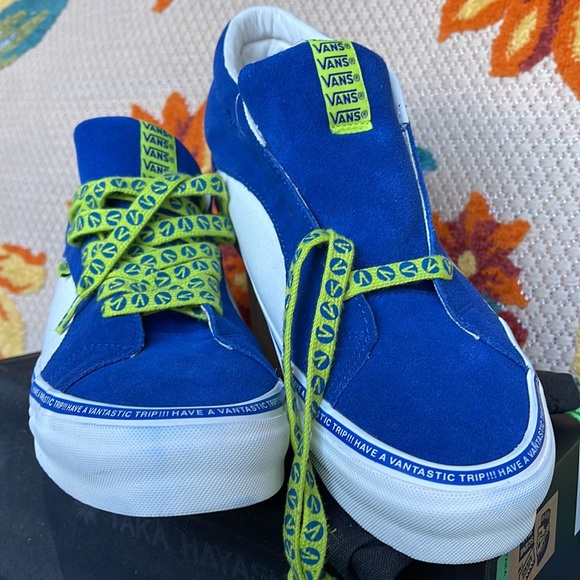 Vans The Snake Trail Lx Suede/Canvas True Blue/Marshmallow Men’s sneakers - Picture 9 of 16